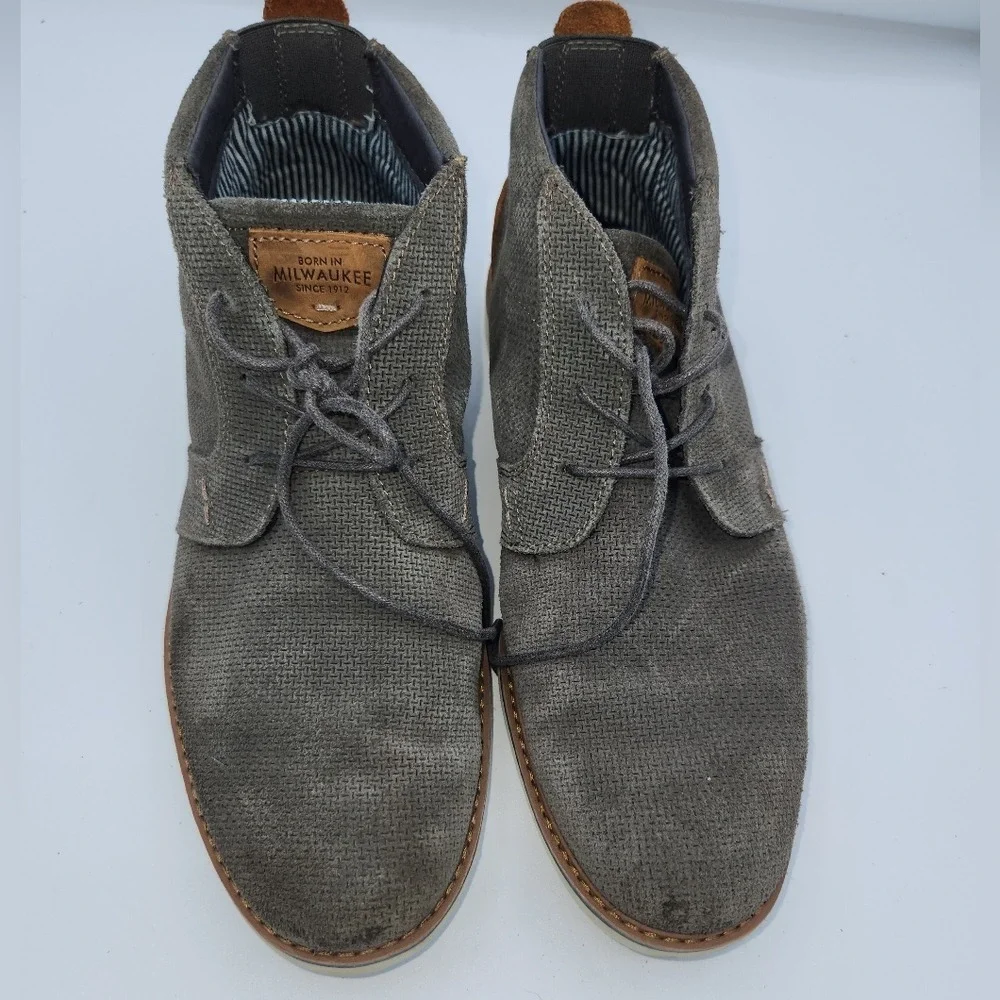 Nunn Bush Chukka Boots Mens‎ Ankle Gray Textile Lace Up Casual